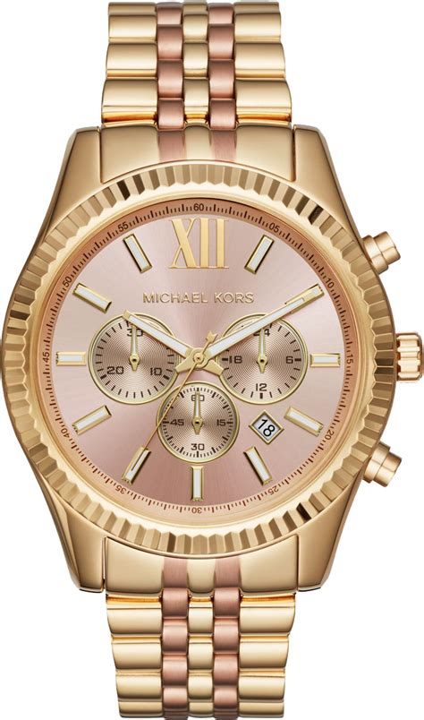 michael kors lexington chron watch|oversized lexington two tone watch.